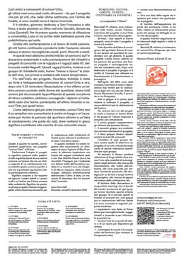 immagine dei contenuti del giornale di comun'Orto, numero 1, giunio 2016